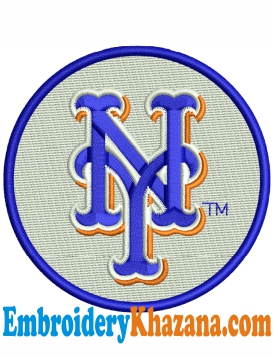 New York Mets Logo Embroidery Design