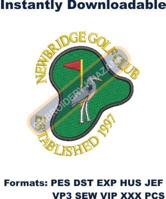 Newbridge Golf Club Embroidery Design