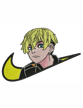 Nike Anime Embroidery Design