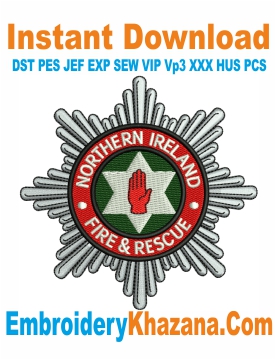 Northern Ireland Fire and Rescue Service Embroidery Design