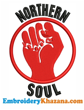 Northern Soul Embroidery Design