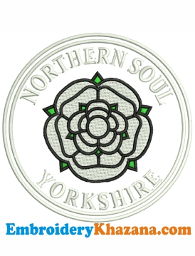 Northern Soul Yorkshire Embroidery Design