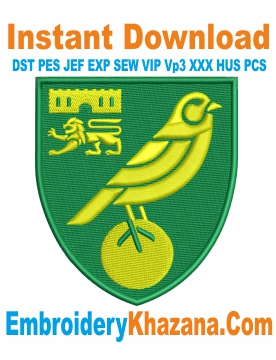 Norwich City FC Embroidery Design