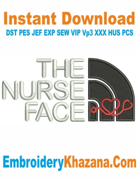 Nurse Logo Embroidery Design