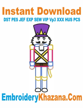 Nutcracker Embroidery Design