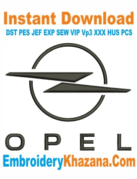 Opel Car Logo Embroidery Design