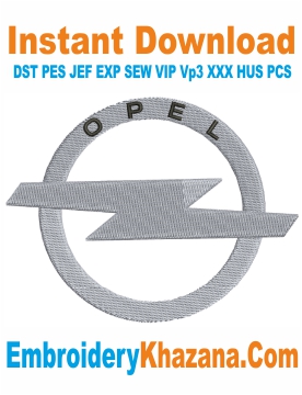 Opel Logo Embroidery Designs