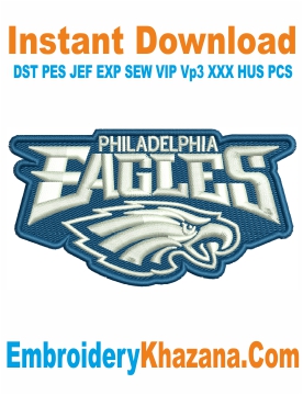 Logo Philadelphia Eagles Embroidery Design