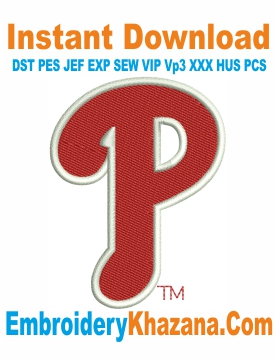 Philadelphia Phillies Embroidery Design