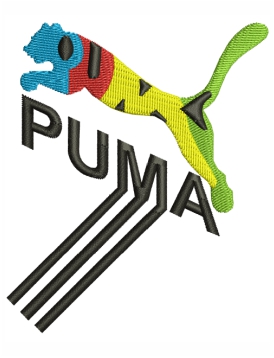 Puma Cat Embroidery Design | Puma Logo Machine Patterns