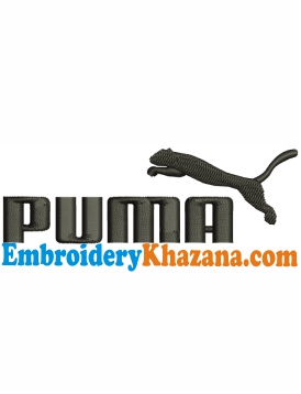 Puma Embroidery Design