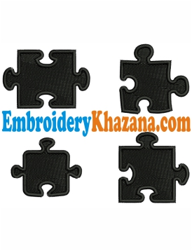 Puzzle Embroidery Design