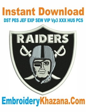 Raiders Logo Embroidery Designs