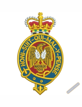 Royal Horse Guards Crest Embroidery Design