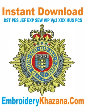 Royal Logistic Corps Embroidery Designs