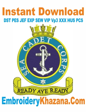 Sea Cadet Corps Embroidery Design