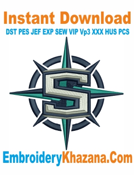 Logo Seattle Mariners Embroidery Designs