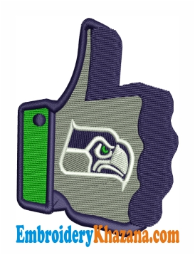 Seattle Seahawks Logo Embroidery Design