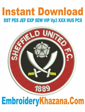 Sheffield United Fc Logo Embroidery Design
