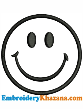 Smiley Face Embroidery Design