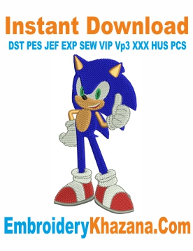 Sonic Embroidery Design