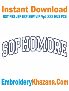 Sophomore Embroidery Design