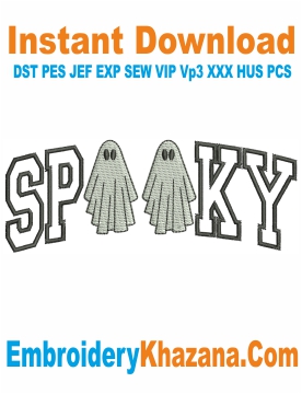 Spooky Embroidery Design