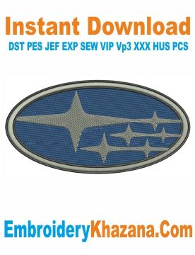 Subaru Logo Embroidery Design