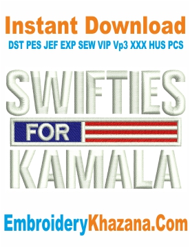 Swifties For Kamala Flag Cap Embroidery Design