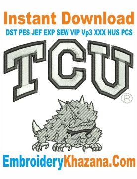 Tcu Horned Frogs Embroidery Designs