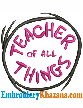 Teacher of All Things Embroidery Design