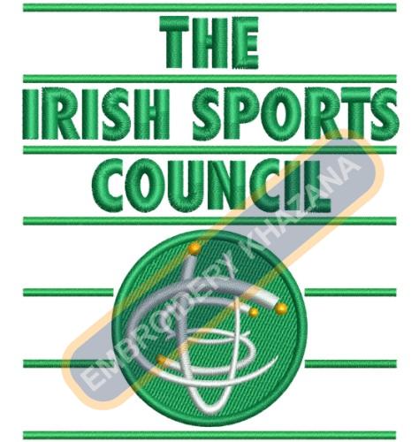 The Irish Sports Council Embroidery Design