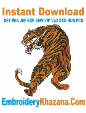 Tiger Machine Embroidery Designs