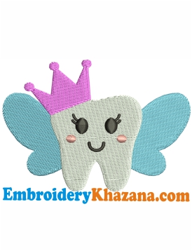 Tooth Fairy Logo Embroidery Design