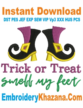 Trick or Treat Embroidery Design