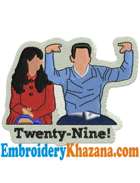 Twenty Nine Embroidery Design
