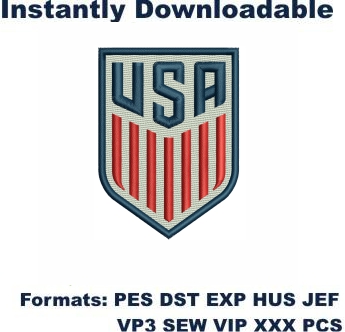 United States Soccer Federation logo Embroidery Designs