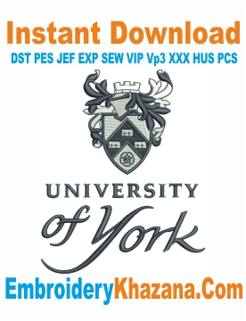 University Of York Embroidery Design