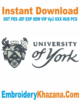 University Of York Logo Embroidery Design