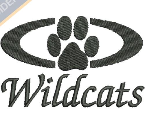 Wild Cat Embroidery Design