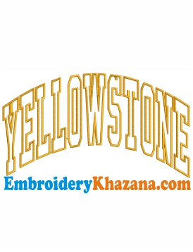 Yellowstone Embroidery Design