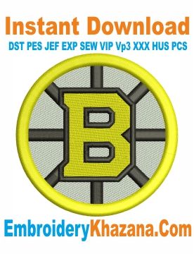 Boston Bruins Logo Embroidery Designs