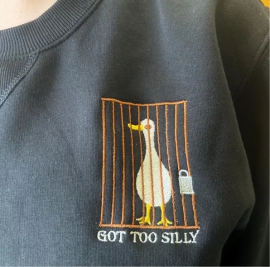 Silly Goose Embroidery Design