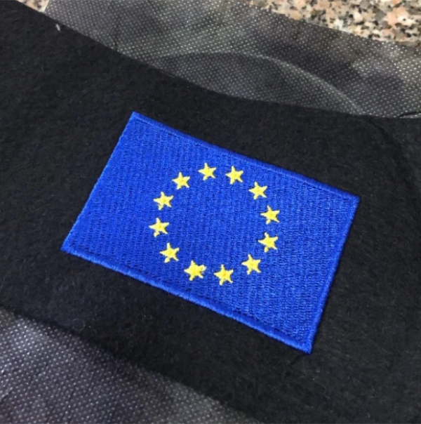 European Flag Embroidery Design